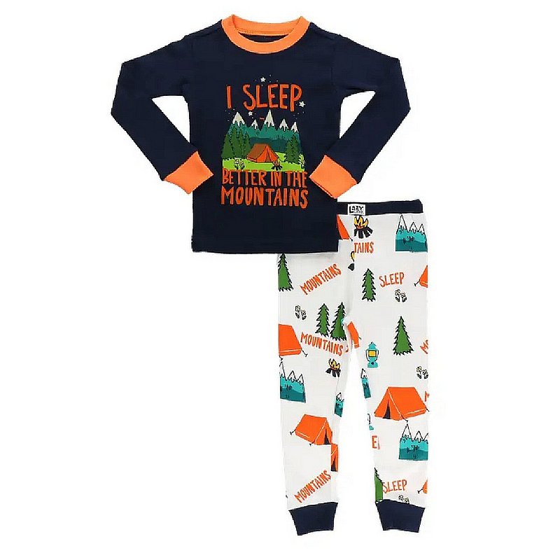 Lazy One's PJ's Kids' Sleep Better in The Mountains Long Sleeve PJ's KID424 (Lazy One's PJ's)