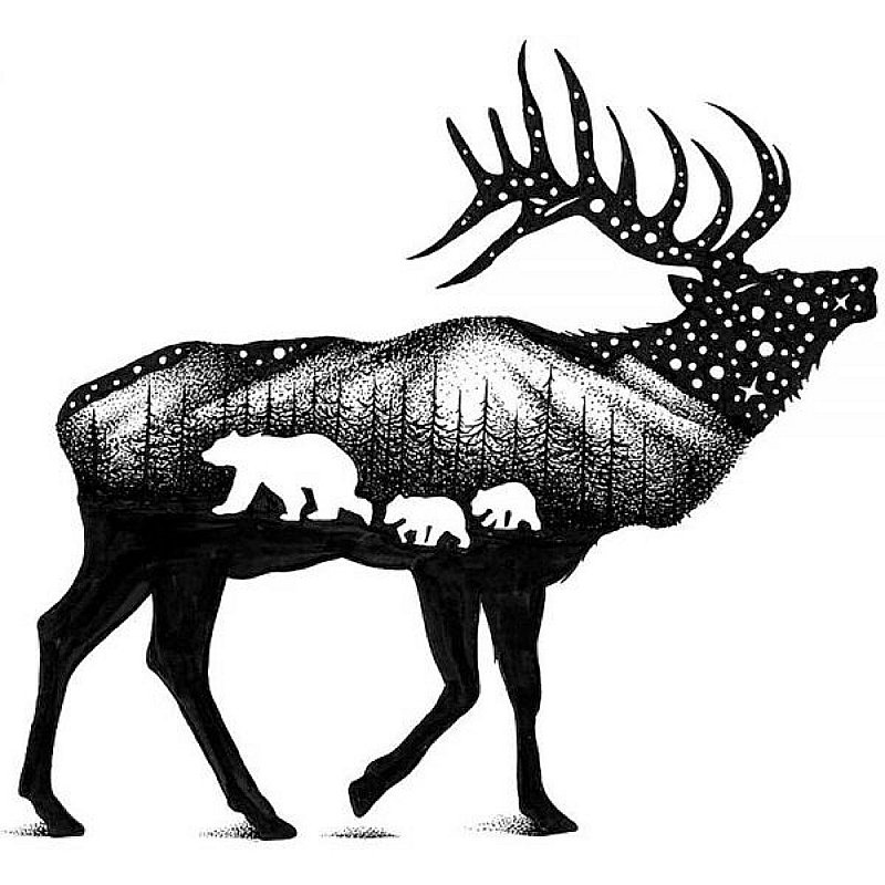 Liberty Mountain The Elk Sticker 470139 (Liberty Mountain)