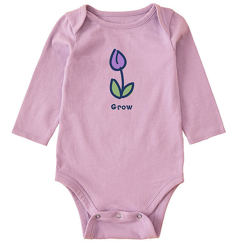 Life Is Good Baby Grow Tulip Long Sleeve Crusher Bodysuit 99577 (Life Is Good)