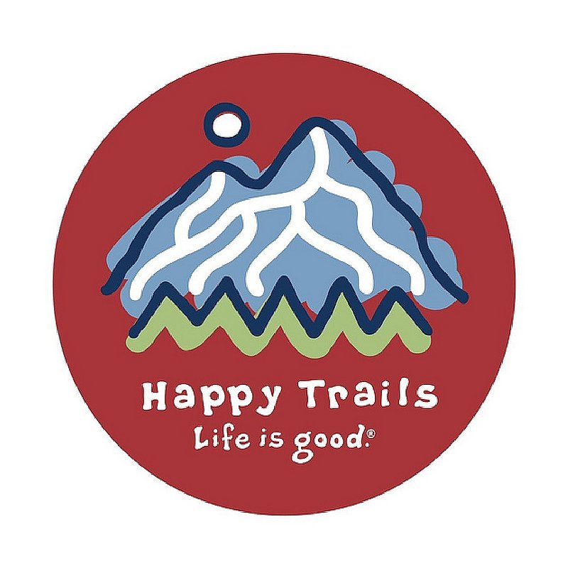 Life Is Good Happy Trails Mtn 4 Circle Sticker 78103 (Life Is Good)
