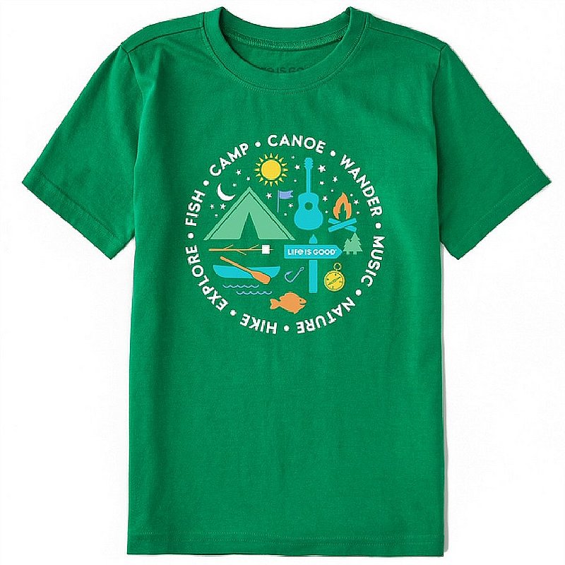 Life is good Kids' All About Camp Crusher Tee Shirt 78238 (Life is good)