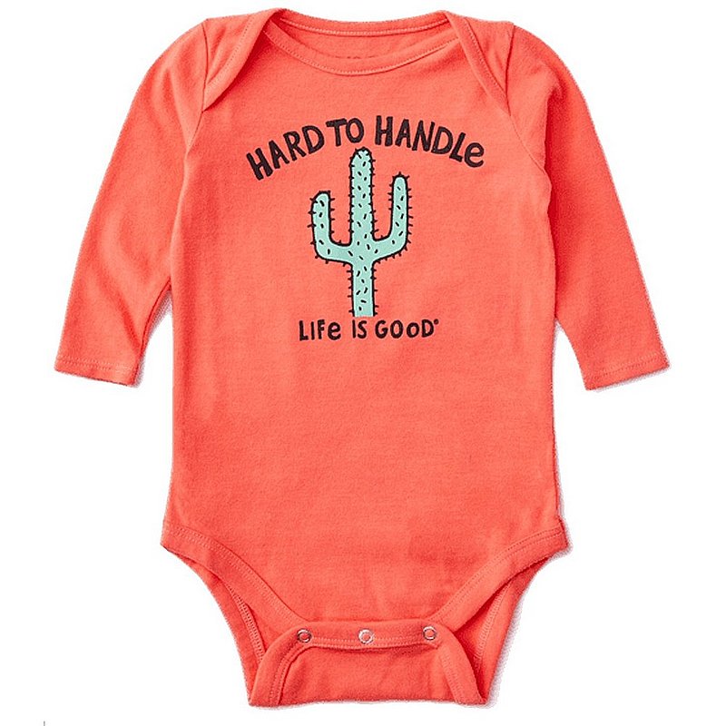Life is good Kids' Baby Hard to Handle Long Sleeve Crusher Bodysuit 71781 (Life is good)