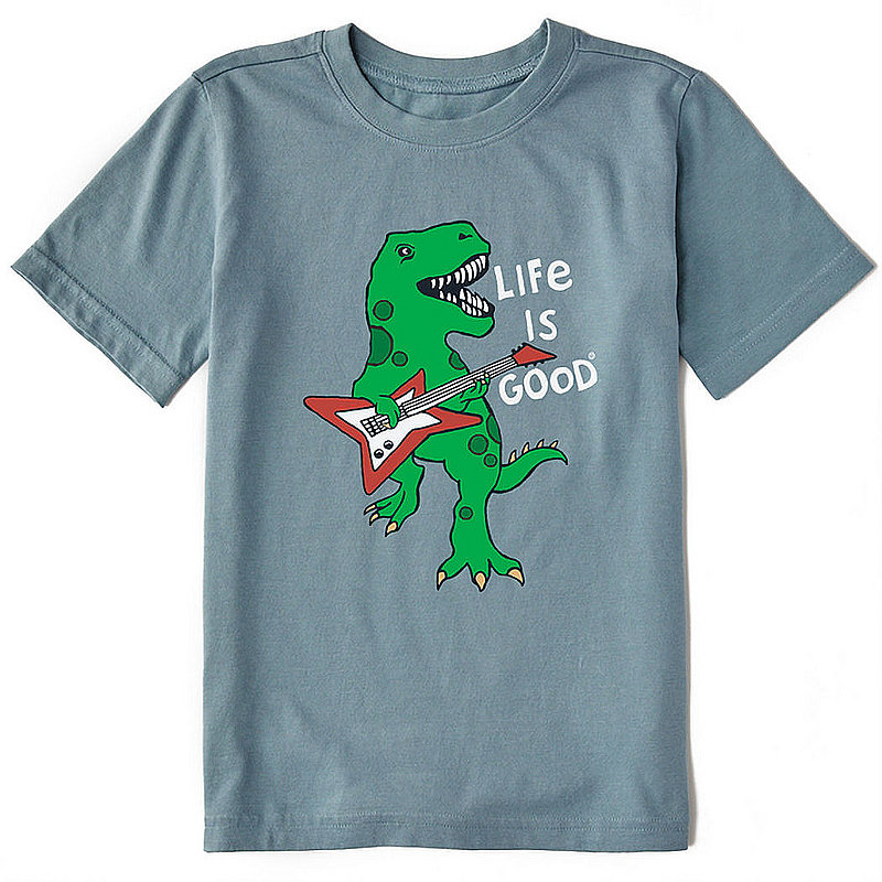 Life Is Good Kids' Dino Rock Crusher Tee Shirt 78235 (Life Is Good)