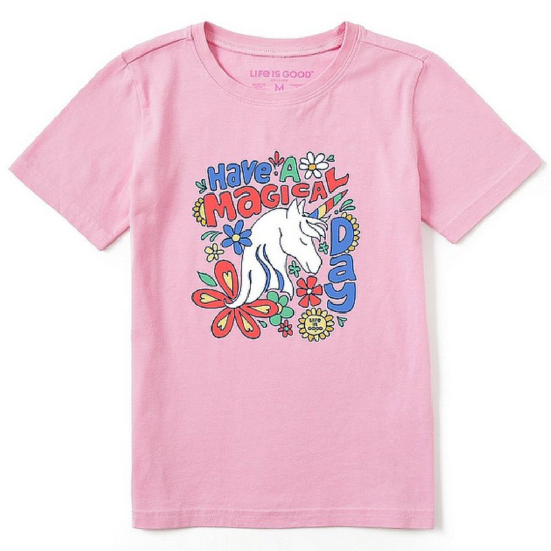 Life Is Good Kids' Magical Day Unicorn Crusher Tee Shirt 81144 (Life Is Good)