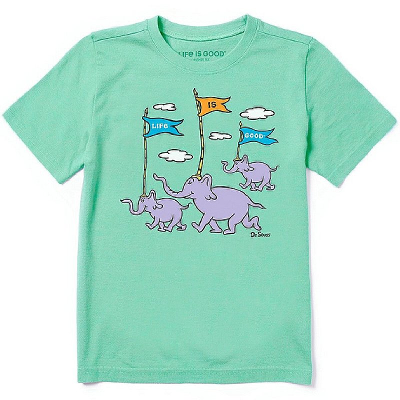 Life is good Kids' Oh The Places Three Elephants Crusher Tee Shirt 87787 (Life is good)