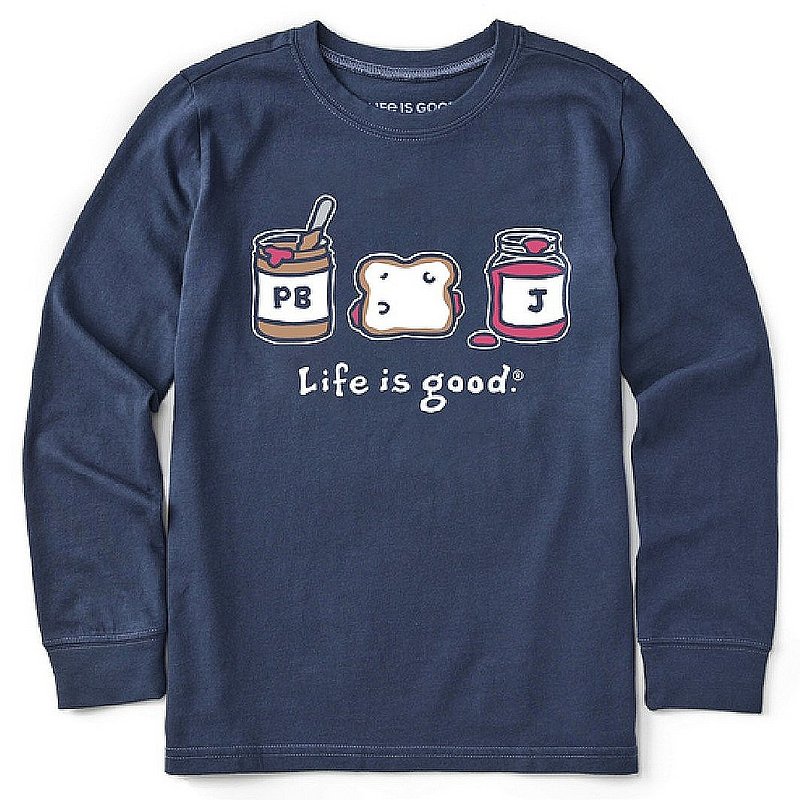 Kids' Peanut Butter and Jelly Long Sleeve Crusher Tee Shirt