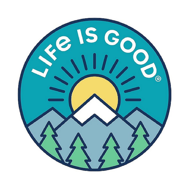 Life is good LIG Mountain Sunrise Circle Sticker 78105 (Life is good)