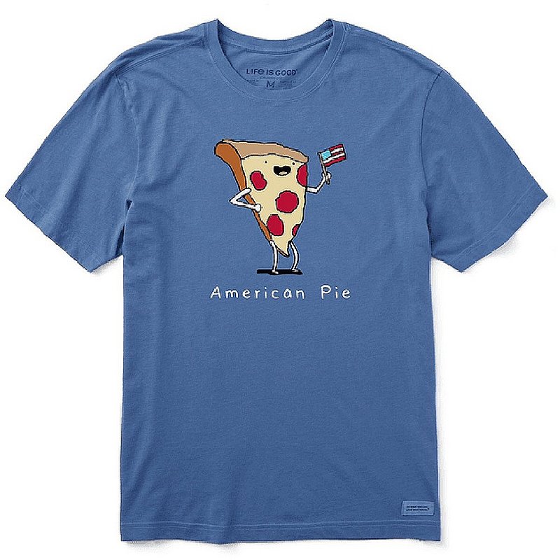 Life Is Good Men's American Pizza Pie Short Sleeve Tee Shirt 110872 (Life Is Good)