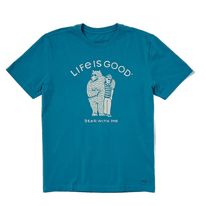 Life is good Men's Bear With Me Friend Crusher Tee Shirt 68986 (Life is good)