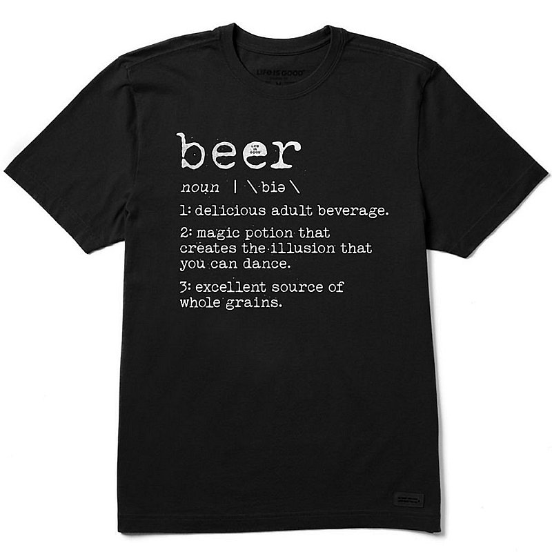 Life Is Good Men's Beer Defined Crusher Tee Shirt 98546 (Life Is Good)