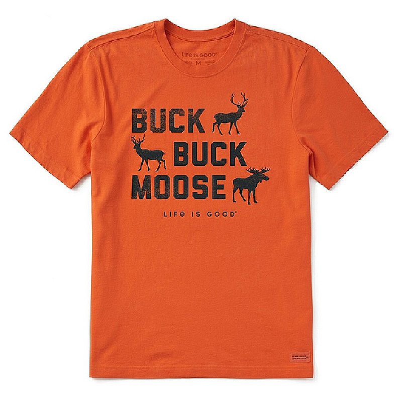 Life Is Good Men's Buck Buck Moose Crusher Tee Shirt 80719 (Life Is Good)