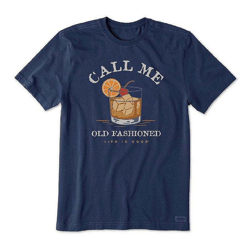 Life is good Men's Call Me Old Fashioned Short Sleeve Tee Shirt 71693 (Life is good)