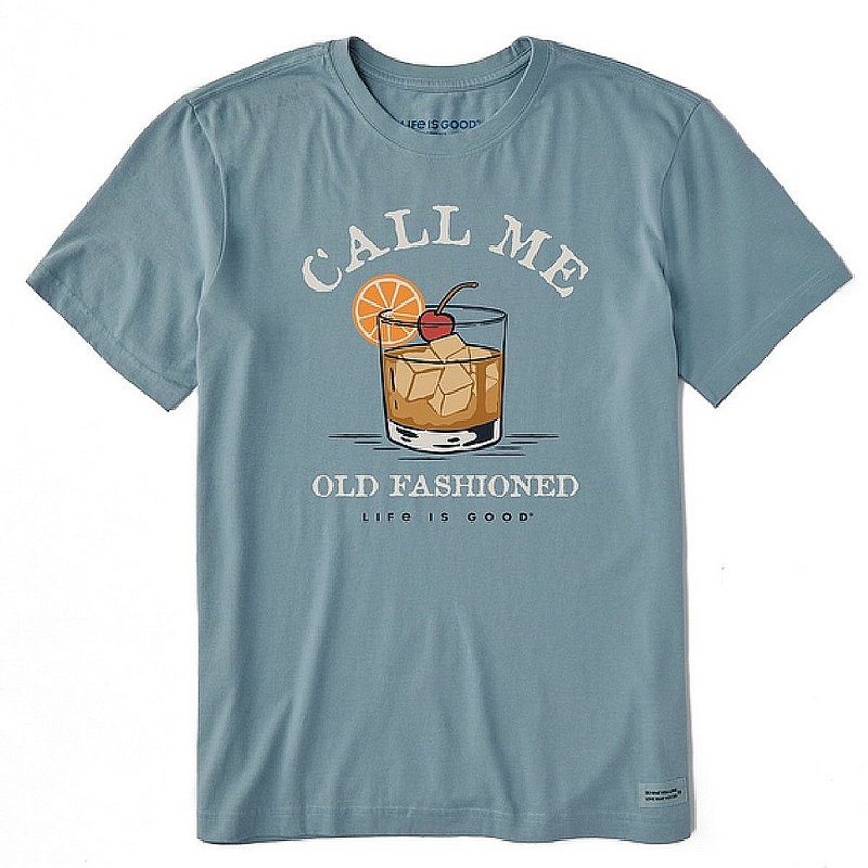 Life is good Men's Call Me Old Fashioned Short Sleeve Tee Shirt 80659 (Life is good)