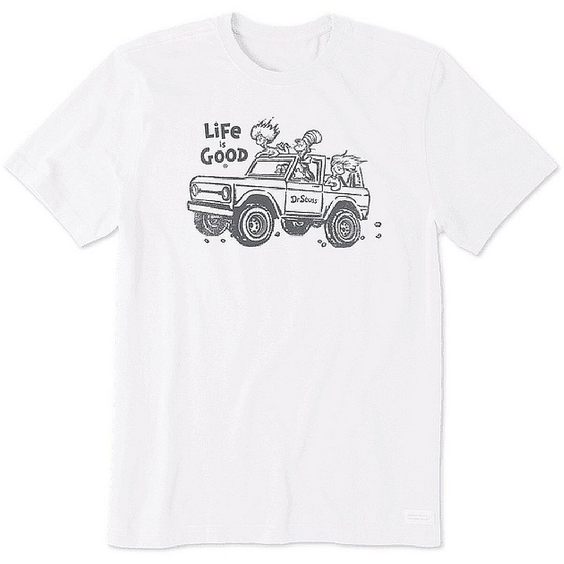 Life is good Men's Cat In The Hat SUV Short Sleeve Crusher Tee Shirt 107245 (Life is good)