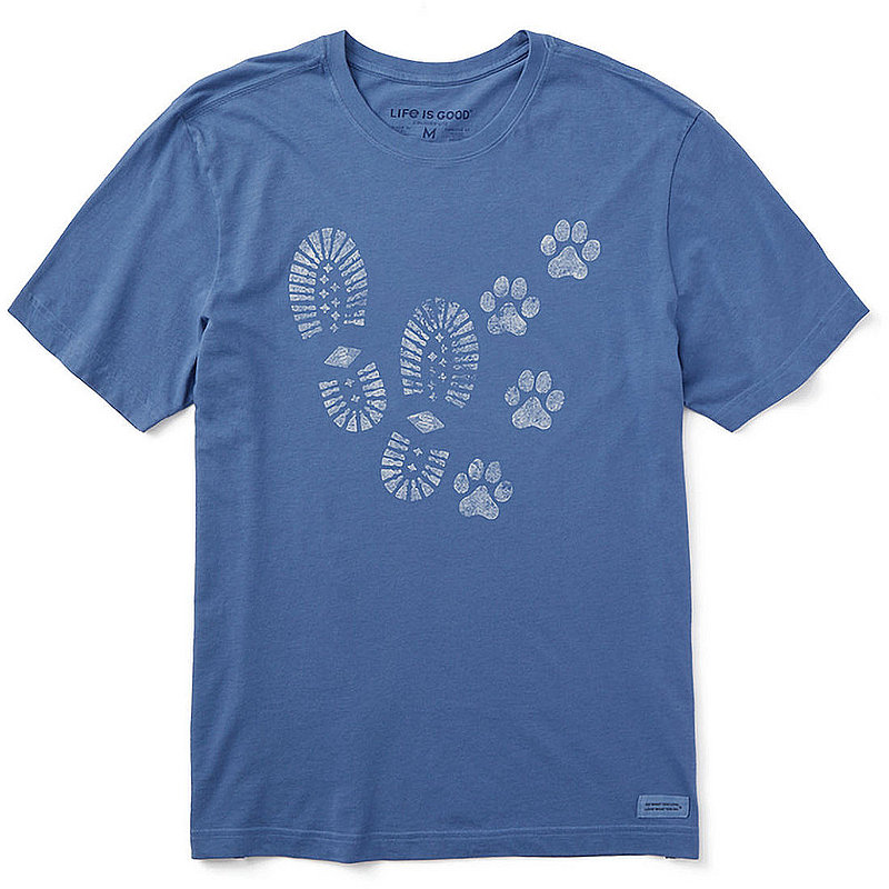 Life Is Good Men's Clean Trails & Tails Crusher Tee Shirt 128713 (Life Is Good)