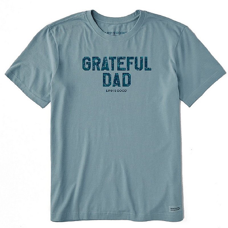 Life Is Good Men's Grateful Dad Tie Dye Crusher Tee Shirt 89548 (Life Is Good)