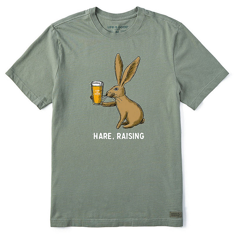 Life Is Good Men's Hare Raising Crusher Tee Shirt 87139 (Life Is Good)