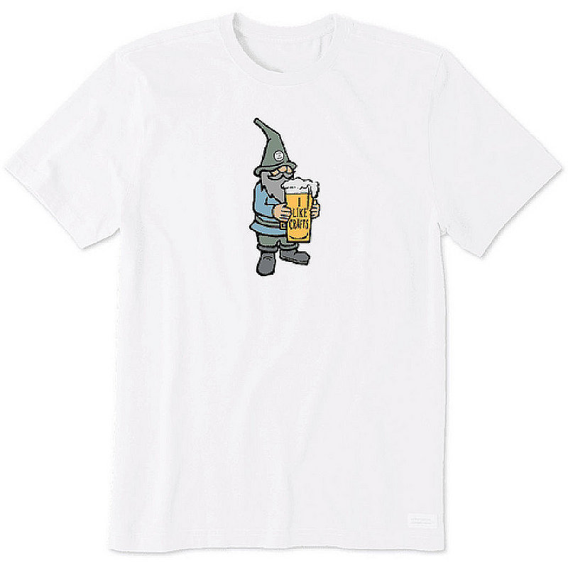 Life Is Good Men's I Like Crafts Gnome Short Sleeve Tee Shirt 89862 (Life Is Good)