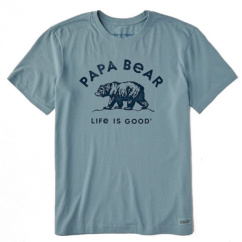Life Is Good Men's Papa Bear Outdoors Short Sleeve Shirt 77428 (Life Is Good)