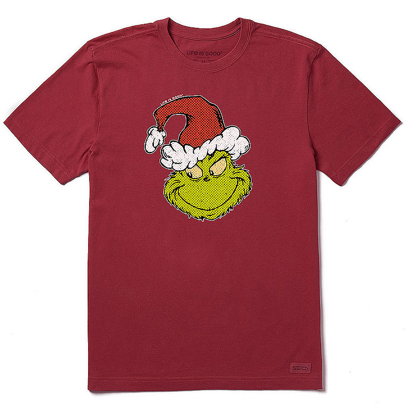 Life Is Good Men's Pop Art Grinch Crusher Tee Shirt 119205 (Life Is Good)