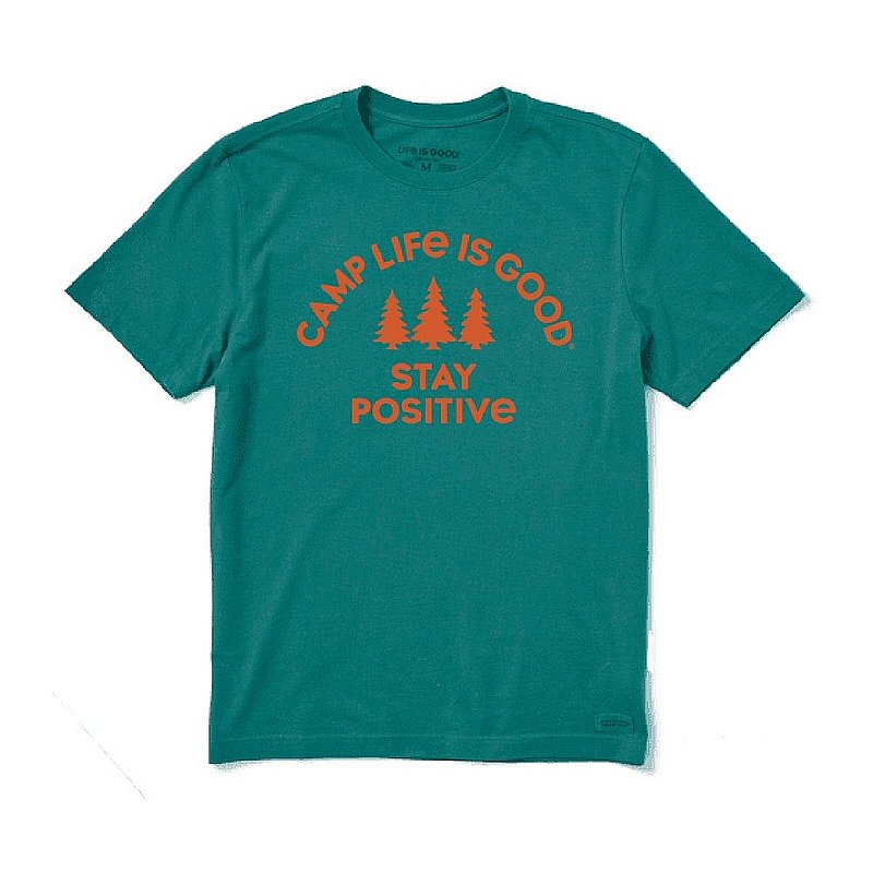 Life is good Men's Stay Positive Camp Crusher-Lite Tee Shirt 72959 (Life is good)
