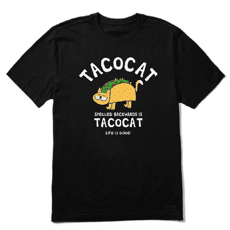 Life is good Men's Tacocat Crusher-Lite Tee Shirt 71754 (Life is good)