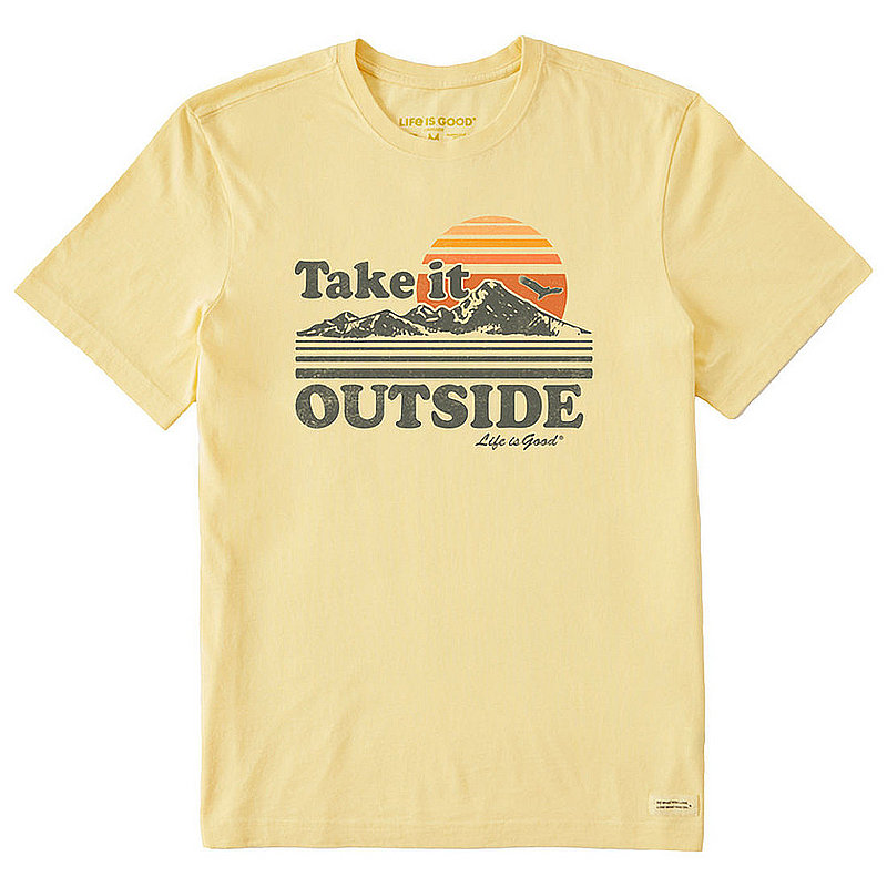 Life Is Good Men's Take It Outside Retro Short Sleeve Tee Shirt 108140 (Life Is Good)