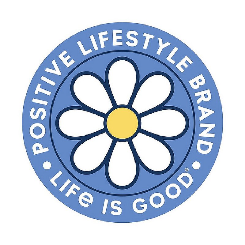 Life is good Positive Lifestyle Daisy Circle Sticker 78108 (Life is good)