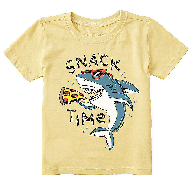 Life Is Good Toddler Snack Time Pizza Shark Crusher Tee Shirt 99548 (Life Is Good)