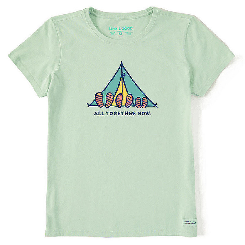 Life Is Good Women's All Together Tent Short Sleeve Tee Shirt 89246 (Life Is Good)