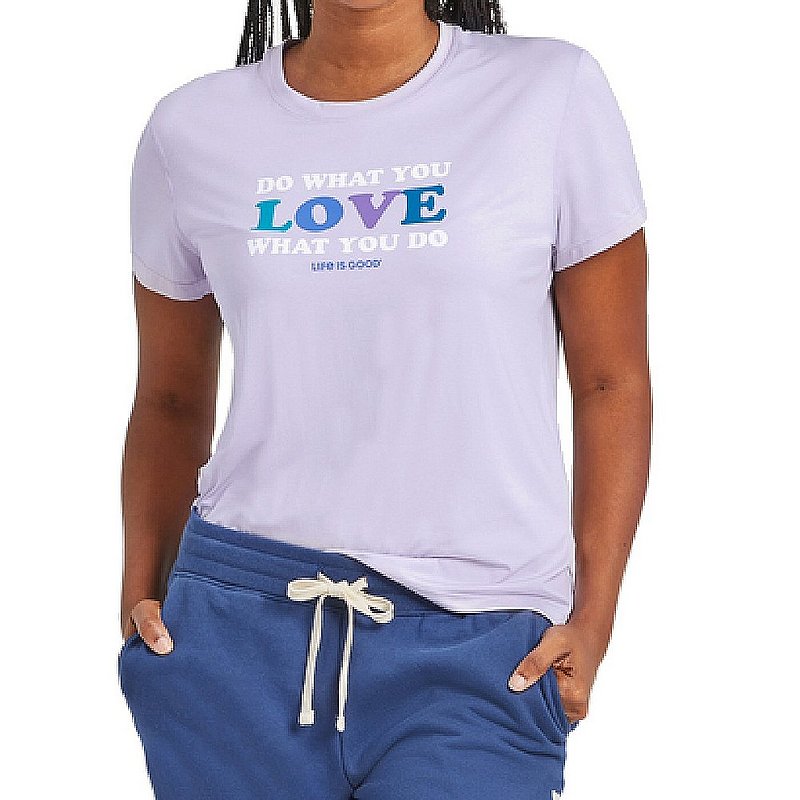 Life Is Good Women's DWYL Stack Active Tee Shirt 78131 (Life Is Good)