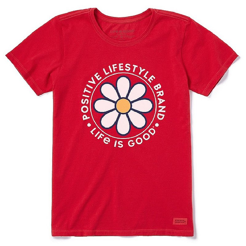 Life Is Good Women's Positive Lifestyle Daisy Crusher-Lite Tee Shirt 77731 (Life Is Good)