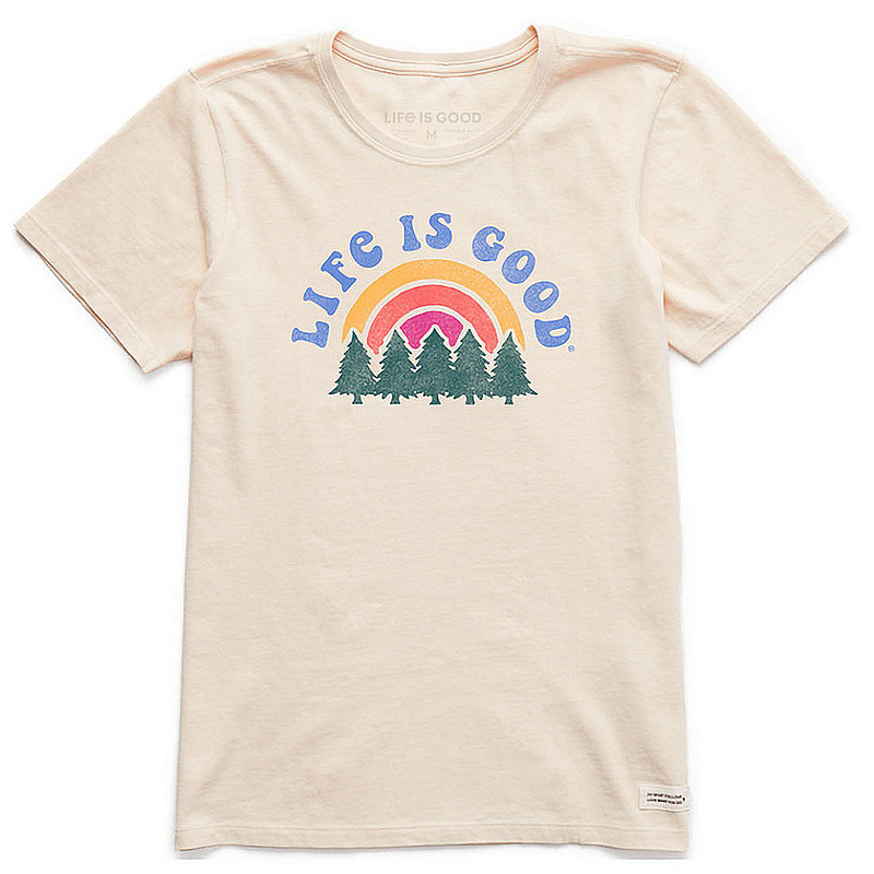 Life Is Good Women's Rainbow Forest Short Sleeve Tee Shirt 89374 (Life Is Good)