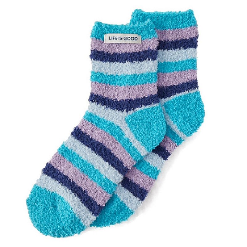 Life is good Women's Sleep Stripe Snuggle Socks 68918 (Life is good)