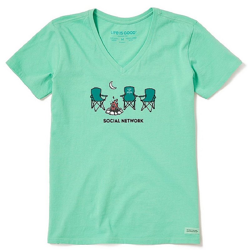 Women's Social Network Camp Crusher-Lite Vee Shirt
