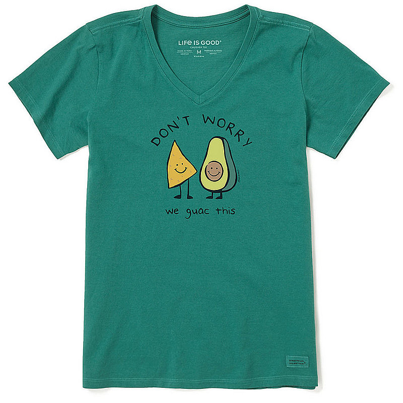 Life Is Good Women's We Guac This Crusher Vee Shirt 107895 (Life Is Good)