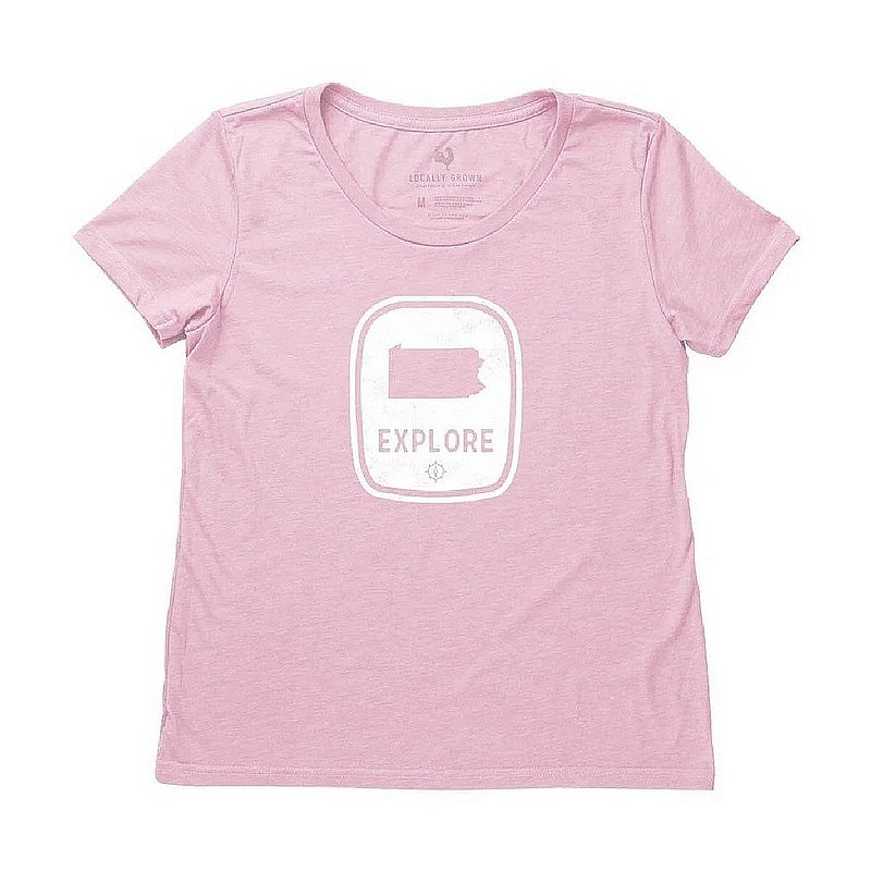 Locally Grown Clothing Co. Women's Pennsylvania Explore Tee Shirt WPAEXPLORESS (Locally Grown Clothing Co.)