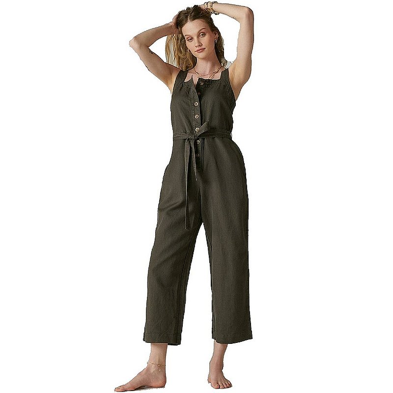 Lucky Brand Dungarees Women's Button Front Jumpsuit 7W92458 (Lucky Brand Dungarees)