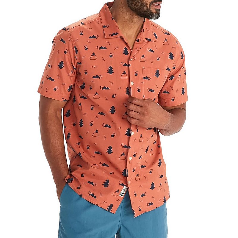 Marmot Men's Muir Camp Novelty Short-Sleeve Shirt M14118 (Marmot)