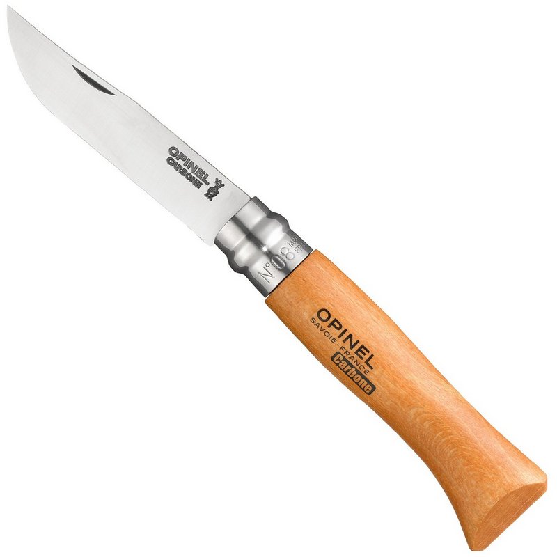 Opinel Carbon Blade No8 Folding Knife 113080 (Opinel)