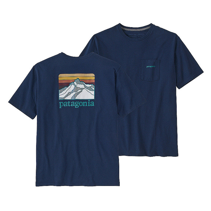 Patagonia Men's Men's Line Logo Ridge Pocket Responsibili-Tee Shirt 38511 (Patagonia)