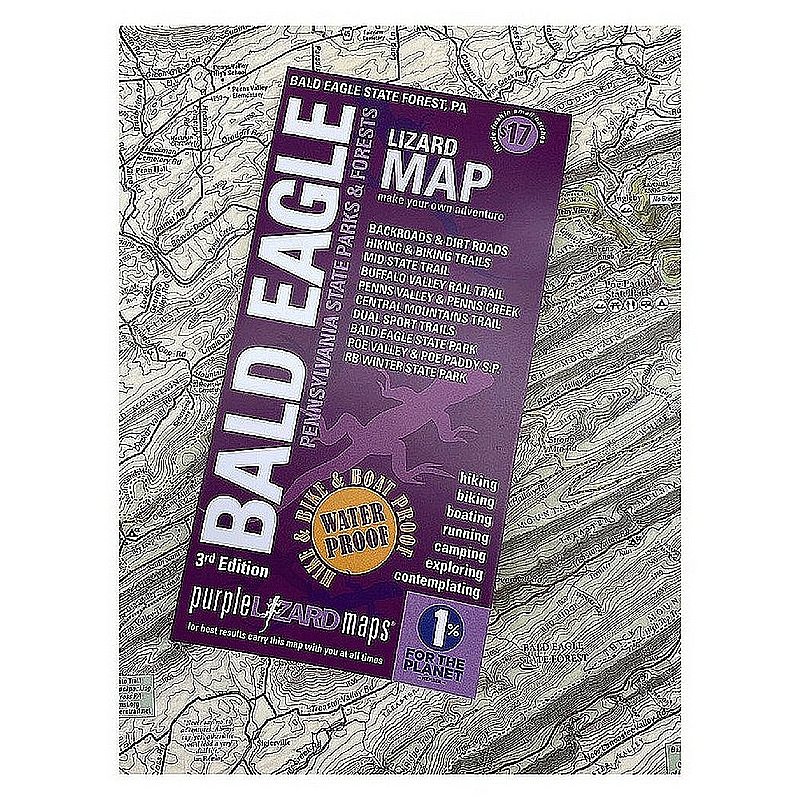 Purple Lizard Pub. Bald Eagle Lizard Map 3rd Edition V3BALDEAGLE (Purple Lizard Pub.)