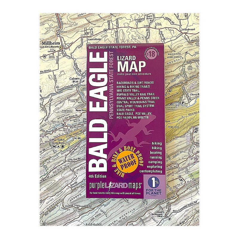 Purple Lizard Pub. Bald Eagle Map 4th Edition BALDEAGLEV4 (Purple Lizard Pub.)