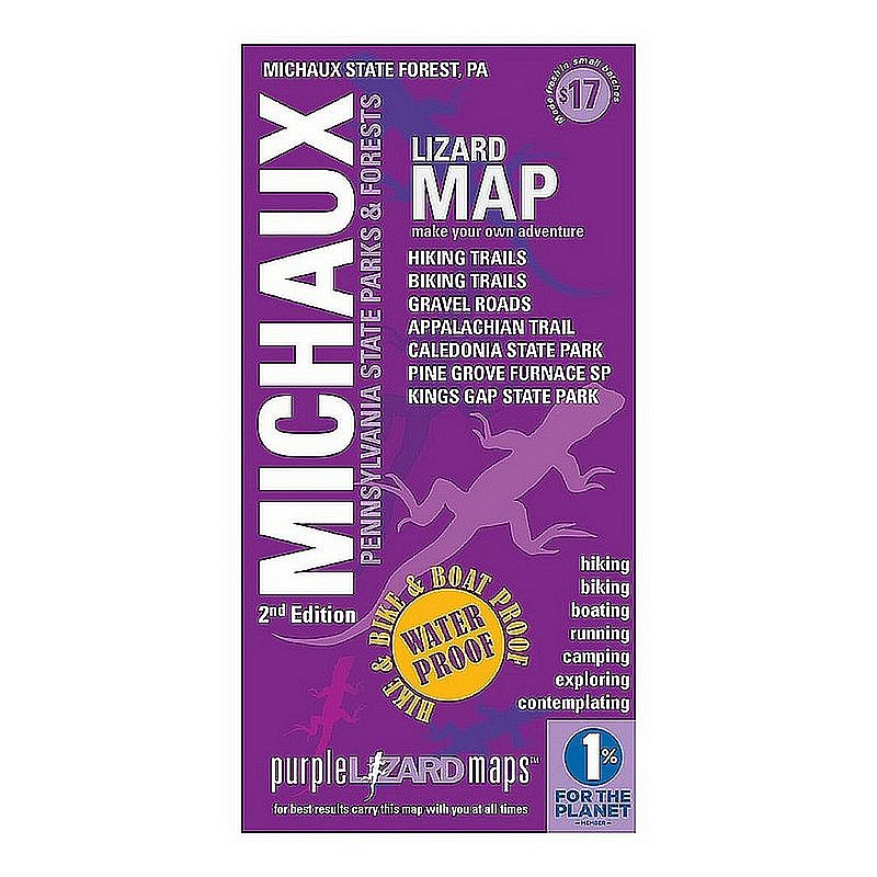 Purple Lizard Pub. Michaux Lizard Map, Pennsylvania: 2nd edition MICHAUXV2 (Purple Lizard Pub.)
