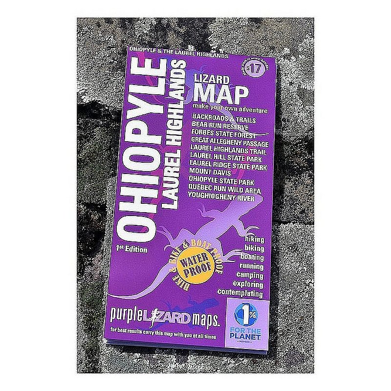 Purple Lizard Pub. Ohiopyle-Laurel Highlands Lizard Map OHIOLAUREL (Purple Lizard Pub.)