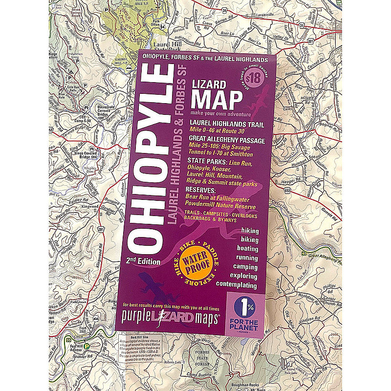 Purple Lizard Pub. Ohiopyle-Laurel Highlands Map 2nd Edition OHIOLAURELV2 (Purple Lizard Pub.)