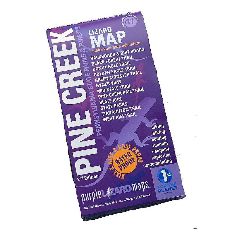 Purple Lizard Pub. Pine Creek Lizard Map--Grand Canyon of Pennsylvania 2nd Edition PINECREEKV2 (Purple Lizard Pub.)