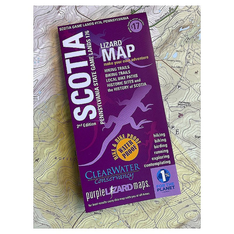 Purple Lizard Pub. Scotia Game Lands Trails and History Map--2nd Edition V2SCOTIA (Purple Lizard Pub.)