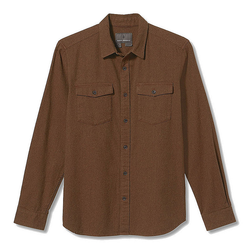 Royal Robbins Men's Bristol Organic Cotton Twill Long Sleeve Shirt Y722025 (Royal Robbins)