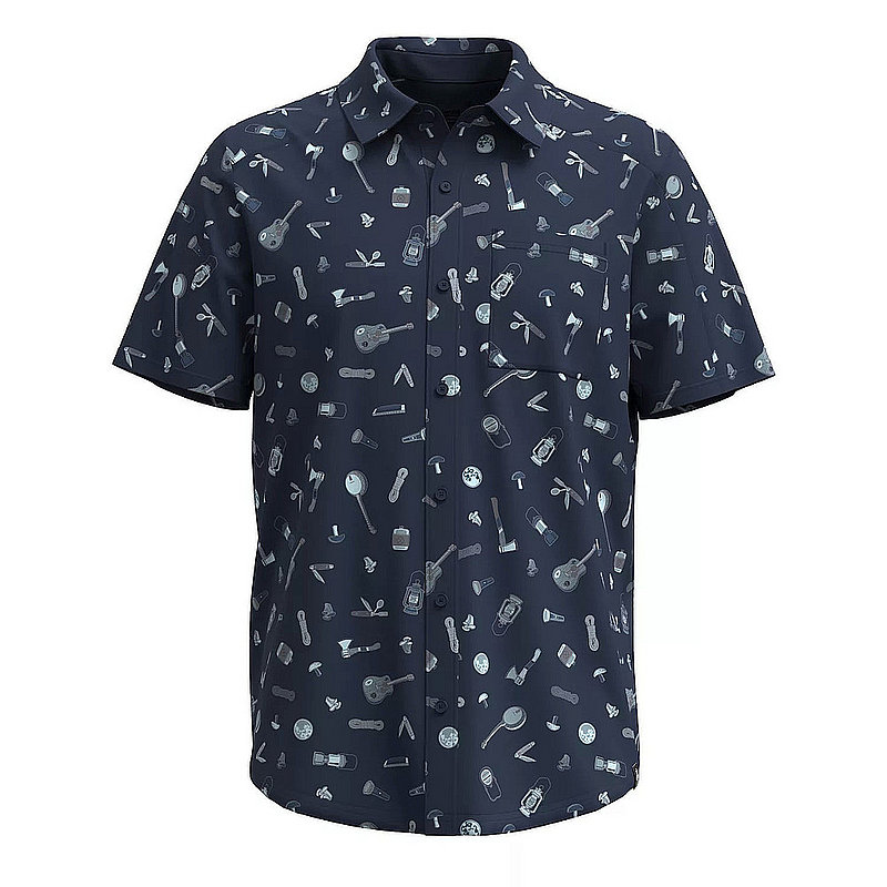 Smartwool Men's Printed Short Sleeve Button Down Shirt SW017017 (Smartwool)